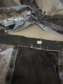 For Love & Lemons Skivvies Black Velvet Bra And Brief Set Sz Large