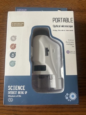 2 Portable Handheld Microscope with LED Light - Perfect for Students & Adults