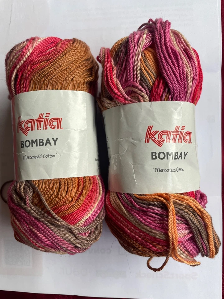 1 x 100g Bombay  von Katia-farbverlauf - ca. 230 m Baumwolle geeignet für Socken - Bild 1 von 1