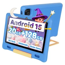 Kids Tablet, Android 15 Tablet 10 inch Octa-Core 20(3+17)GB RAM 128GB ROM  WiFi