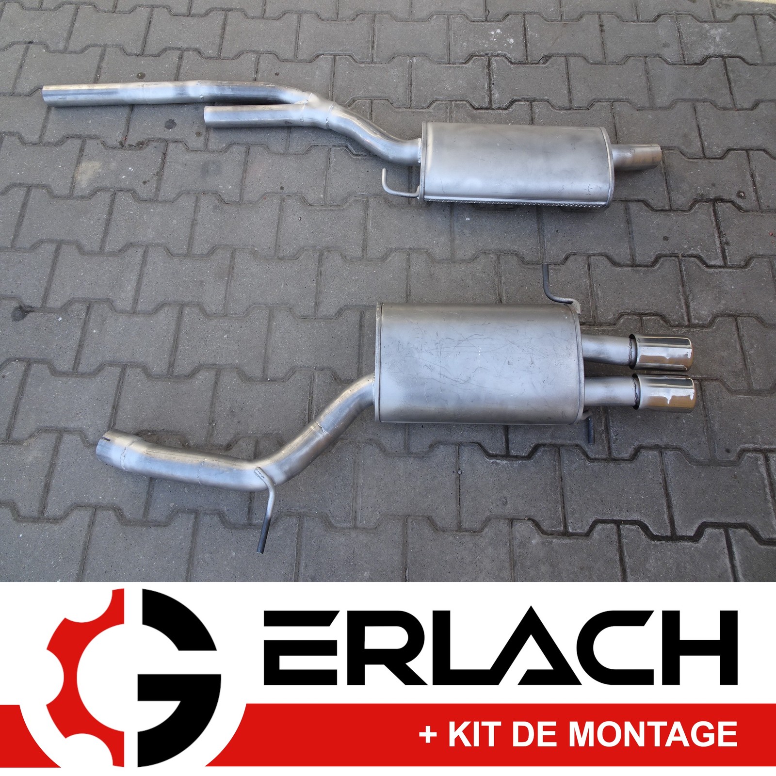 Echappement Audi A4 B5 Quattro vibrant supprimez les bruits de rouille