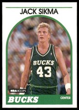 1989 Jack Sikma #66 Milwaukee Bucks