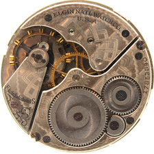 1914 ELGIN POCKET WATCH MOVEMENT 17853890 GRADE: 290 16s 7j JW2