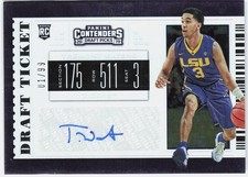 Tremont Waters (Draft Ticket Auto /99) #126 - 2019 Panini Contenders Draft Picks