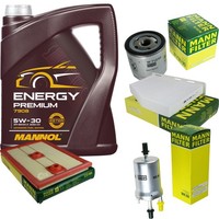 Inspektionspaket 5L Mannol Energy Premium 5W-30 FüR VW Caddy IV Kombi 1.4 TSI
