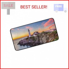 ZHIMI Kitchen Rug Anti Fatigue  Portland Lighthouse Kitchen Floor Mat Standing R