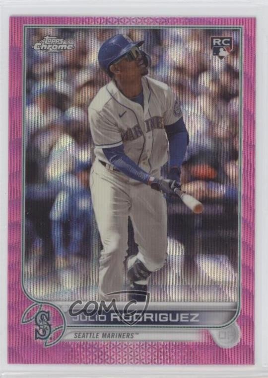 2022 Topps Chrome Update Pink Wave Refractor Julio Rodriguez #USC150 16ut