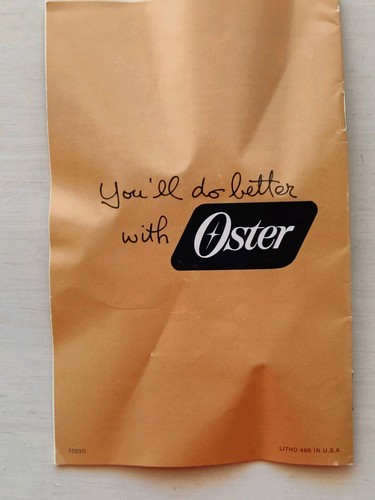 VTG 50s-60s OSTER Model 1-01 Scientific Massager Vibrator w/ Box WORKS GREAT!  - Picture 16 of 22
