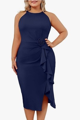 Hanna Nikole 16W Ruched Bodycon Dress