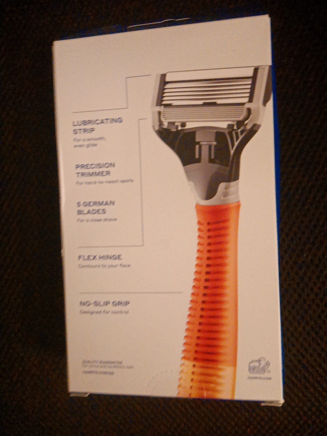 Harry's Razor Handle Ember 1 Razor Handle, 5x  5-Blade Cartridges