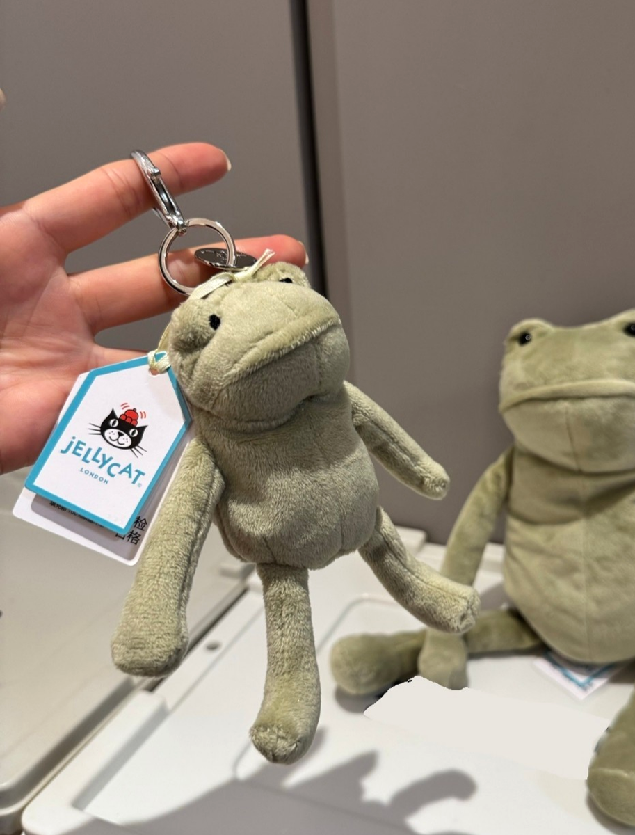Jellycat Fergus Frog Bag Charm – Soft & Playful Plush Accessory