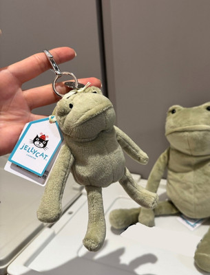 Jellycat Fergus Frog Bag Charm – Soft & Playful Plush Accessory