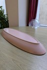 Poole pottery pink grey long serving dish 405cm 16 superb condition throughout