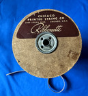 RIBBONETTE SPOOL Stripe Ribbon Chicago Printed String Co. Curling Gift Vintage — photo 2