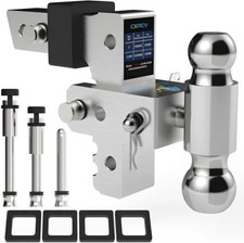 Adjustable Trailer Hitch-6 Inch Drop/Rise Fits 2-Inch Receiver ,Heavy Duty