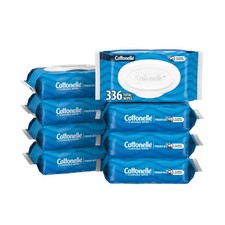 Cottonelle Fresh Feel Flushable Wet Wipes, Adult Wet Wipes, 8 Flip-Top Packs,...