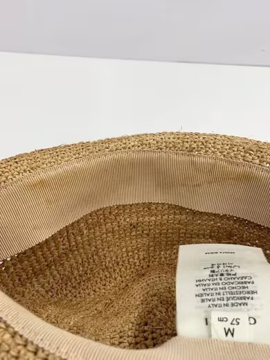 GUCCI Raffia Hat/ Medium/ Beige/ Solid Color/ Wom… - image 8