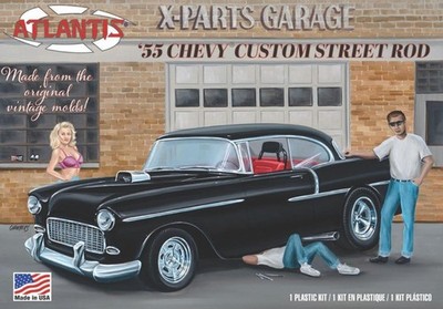 Atlantis  1/25 1955 Chevy Custom Street Rod  Model Kit  ALM1276-NEW