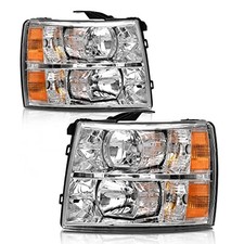 Headlights Assembly for 2007-2013 Chevy Silverado 1500 2007-2014 Chevy