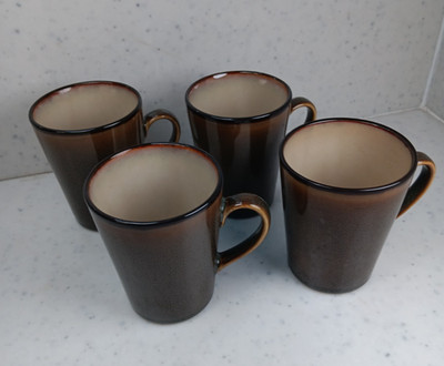 Home Trends Rave Stripe  Coffee Mugs Set of 4