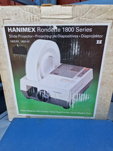 Hanimex Rondette 1800 Slide Projector, New Slide Magazine Tested & Working Retro - Photo 2/9
