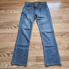 Girls Levi's Signature Blue Jeans Size 16 Stone Wash Straight Leg