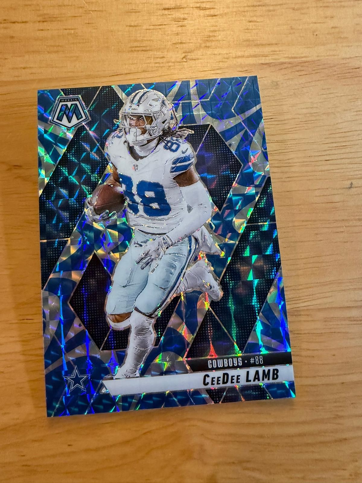 2025 Panini Mosaic #209 CeeDee Lamb Mosaic Blue #/99
