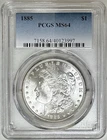 1885 MORGAN SILVER DOLLAR PCGS MS64