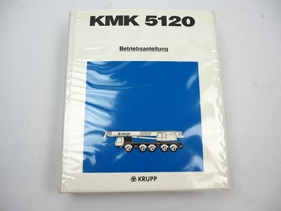 Krupp KMK 5120 Mobile Crane Operating Instructions Manual Wiring Diagram 1993