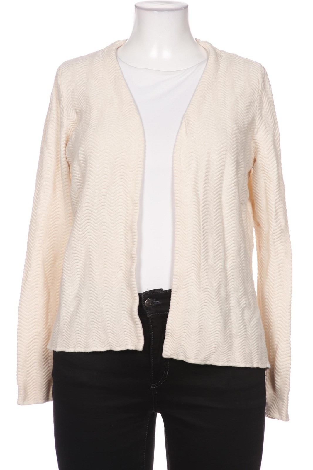 Peter Hahn Strickjacke Damen Cardigan Jacke Gr. EU 46 Baumwolle Crèm... #0miso0g