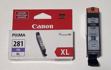 Canon Genuine PGI-280XL Black  CLI-281XL Photo Blue New, Sealed. 1 NIB 1 OB