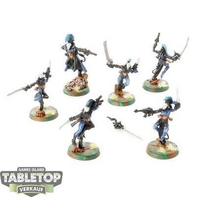Aeldari - 6x Harlequin Troupe klassisch - bemalt