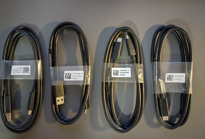 Lot of 4  Display Port USB TYPE C to USB C Cable & Type A to USB-C cable see pic