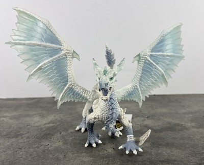 SCHLEICH Ice Dragon Eldrador Creatures D-73527 with Poseable Wings White Blue