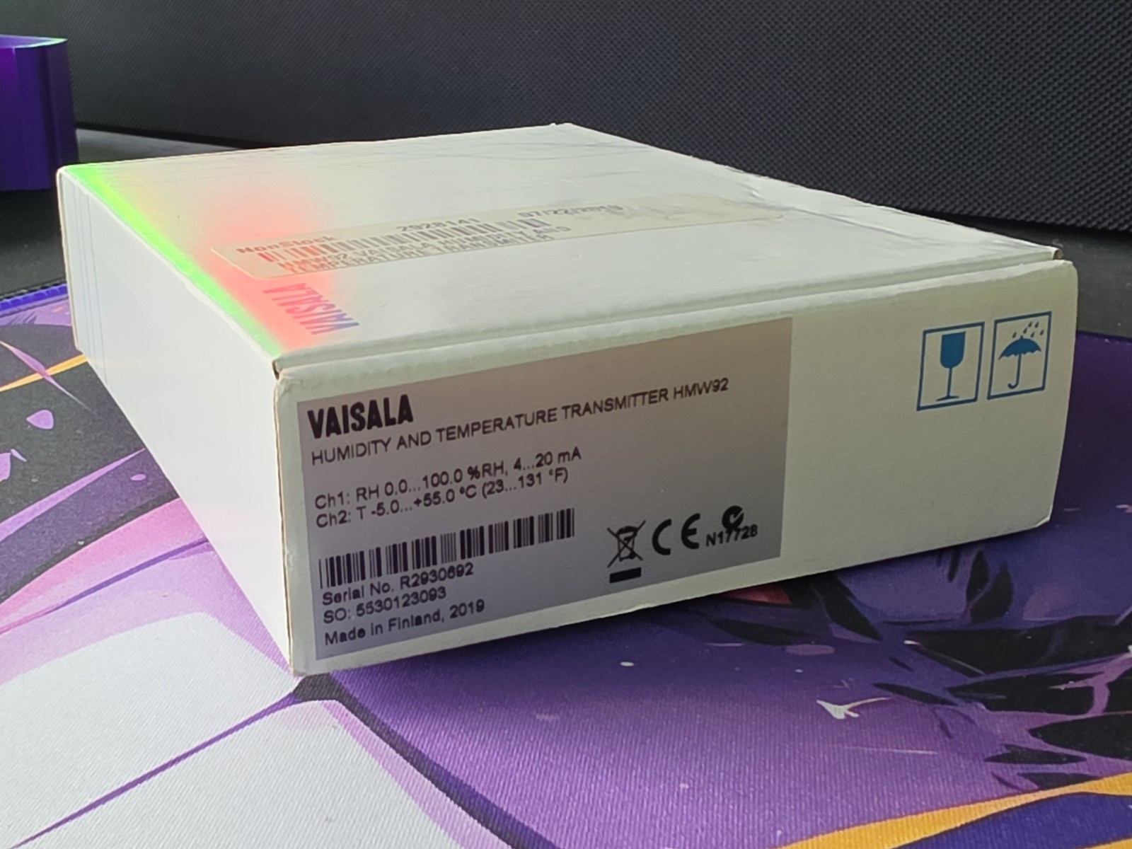 NEW Vaisala HMW92 0-100% RH / 23-131F Humidity / Temperature Transmitter