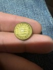 Gold Plated Burlington Trailways Service Button RARE — photo 2