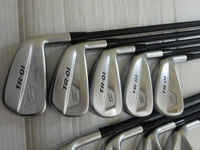 TSURUYA GOLDEN PRIX TR-01 9 Iron Set 5-9 P,48,52,56 RH Stiff