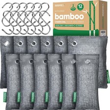 Activated Charcoal Odor Absorber,12P Nature Odor Eliminator for Strong Odor