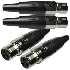 3pin Mini Xlr Jack 3 Pin Mini Xlr Cable Connector Adapter For Audio Devices 4 Pa
