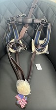 Ovation 5-Point Breastplate - English Breastcollar - Leather Elastic - Padded XF
