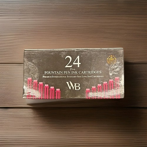 Wordsworth & Black Confezione da 24 ricariche di inchiostro per penna stilografica - Set di 24 inchiostri rosa... - Foto 1 di 2
