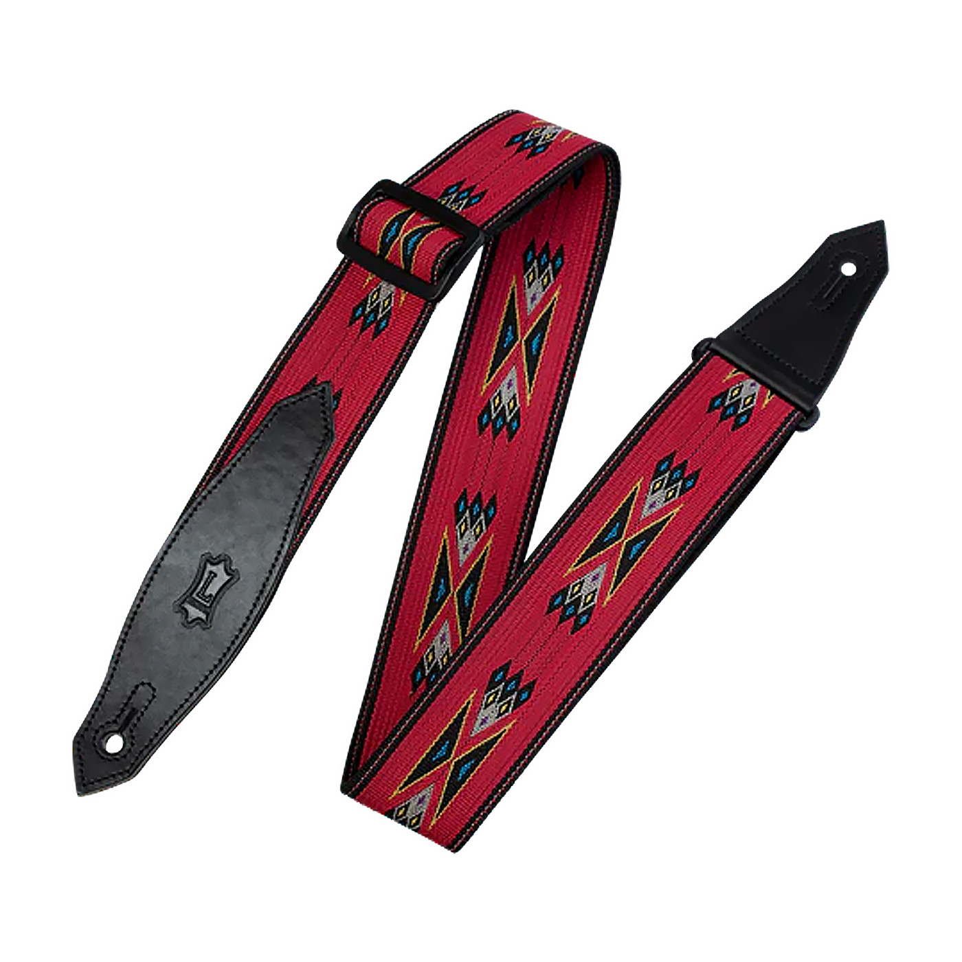 Levys Jacquard Weave Guitar Strap 2 Signature Series Navajo Pattern Red 4790₽