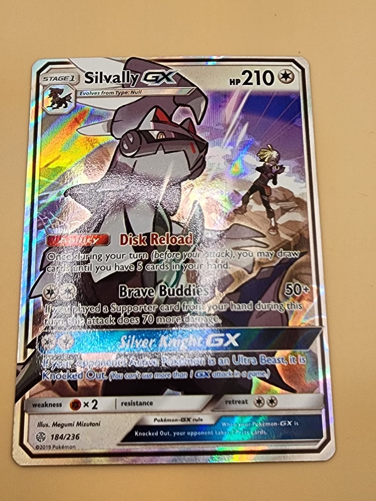 Silvally GX 184/236 Sm-Cosmic Eclipse Holo Near Mint (NM)
