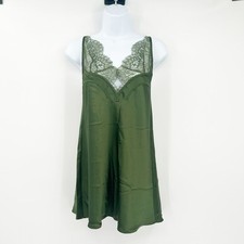 Victorias Secret VS Womens Y2K Coquette Satin Lace Babydoll Slip Dress Size S