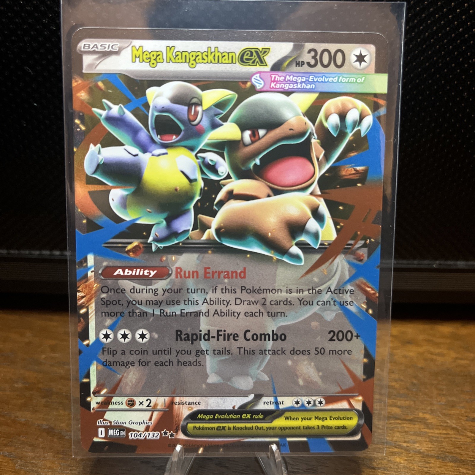 Mega Kangaskhan EX 104/132 - Double Rare - Mega Evolution - Pokemon Card NM