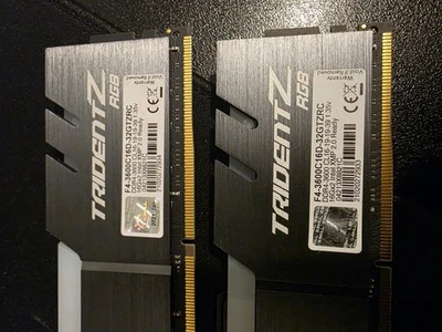 32GB DDR4 3600 CL16 listing on ebay