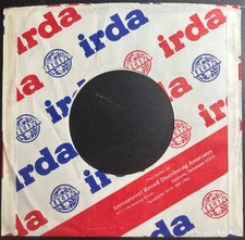 IRDA blue  red 45rpm commercial/company sleeves: Lot of 4