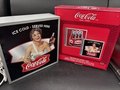 Coca Cola 2 Sided Box Accent Lamp BRAND NEW