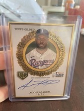 2025 Topps Gilded Adolis Garcia Framed Gilded Champions auto 25