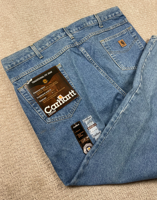 NWT Vintage 90s Carhartt Jeans Mens 42x32 Traditional Work Slim